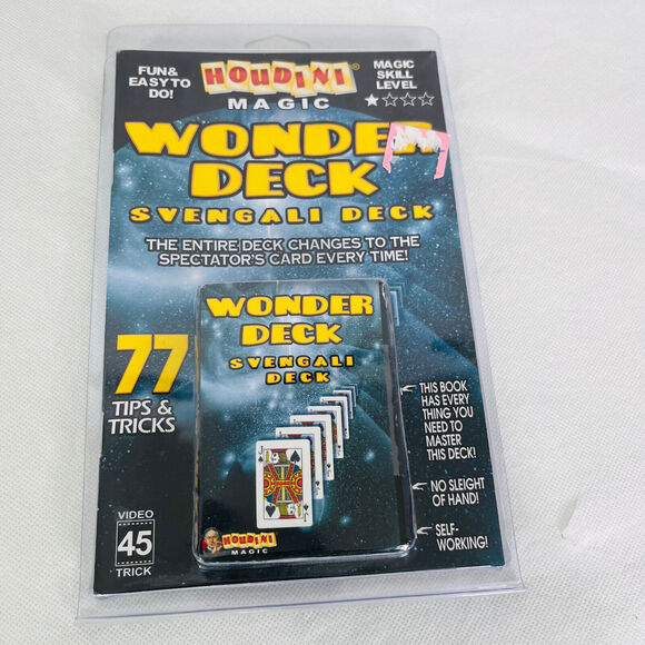 Houdini Magic Svengali Wonder Deck Bicycle Poker Cards 77 Tips & Tricks Booklet - Picture 2 of 6